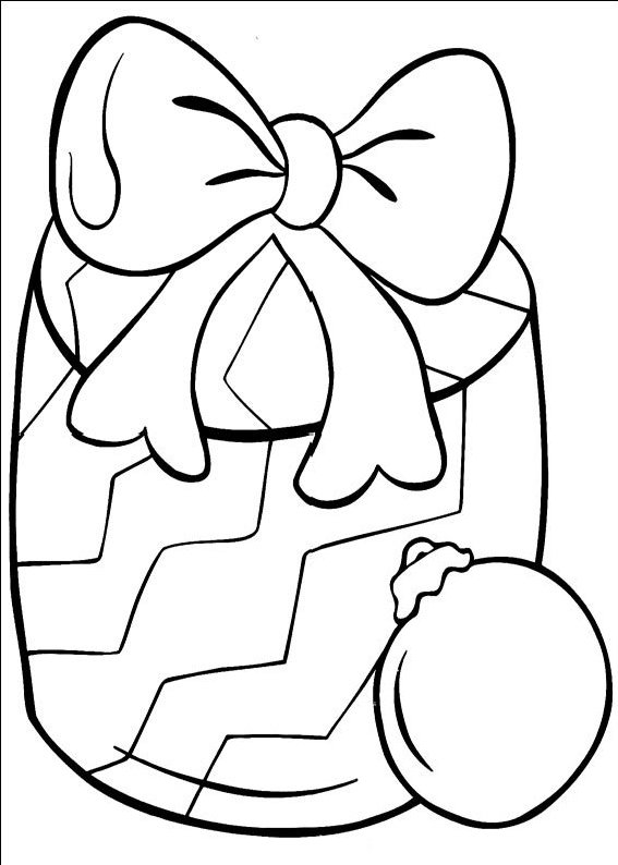 desene planse de colorat decoratiuni de craciun